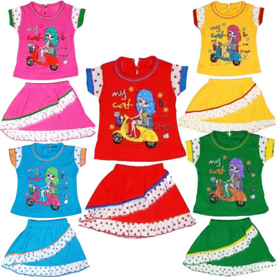 SK NAREN Baby Girls Party(Festive) Dress Dress(MULTICOLORED)