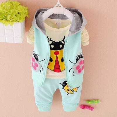 ROYALKIDZ Baby Boys & Baby Girls Party(Festive) Jacket Track Pants(LIGHT BLUE)