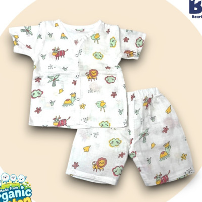 bearbaby Baby Boys & Baby Girls Casual T-shirt Pant(Red)