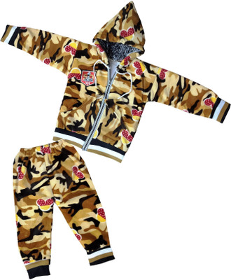 Siddhi Enterprises Baby Boys & Baby Girls Party(Festive) Jacket Pyjama(BROWN)
