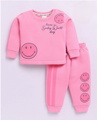 KidsCute Girls Casual Sweatshirt Track Pants(PINK)