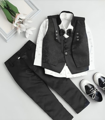 Go Berry Boys Party(Festive) Shirt Pant(BLACK)
