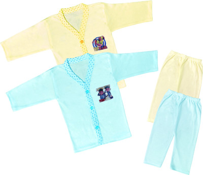 MPT.YOGI Baby Boys & Baby Girls Casual T-shirt Pyjama(FF-3-4)