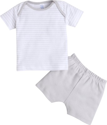 Baby Eli Baby Boys Casual T-shirt Shorts(Grey)