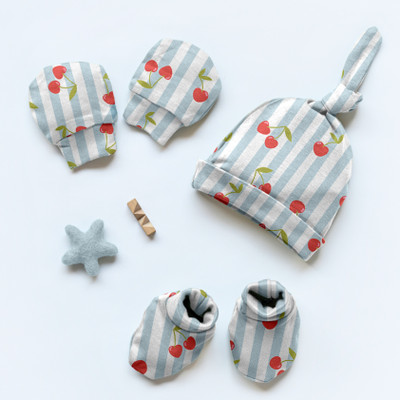 Cocoon Care Baby Boys & Baby Girls Casual Cap Mitten(Cherry)