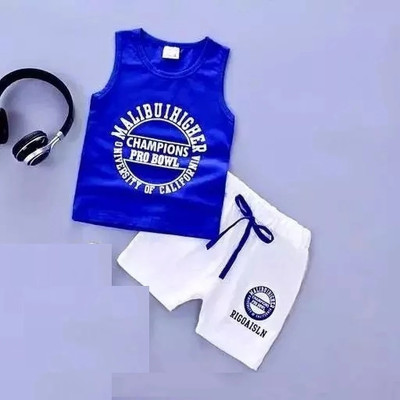 IFA COLLECTION Boys Casual Vest Shorts(Navy Blue)