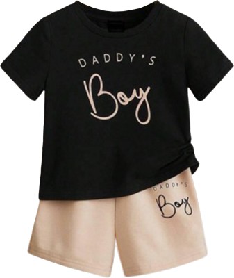 PSFLY Boys Casual T-shirt Shorts(Peach)