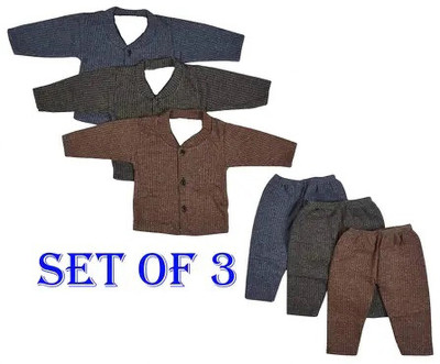 Fly Step Baby Boys & Baby Girls Casual Dress Pyjama(Multicolor)