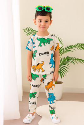 Sagar Impex Boys Party(Festive) T-shirt Pant(DAINOSAUR)
