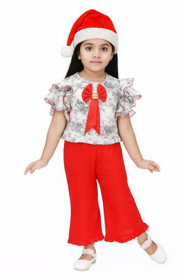 aasasd Girls Angry Birds Casual Top Pant(Red)