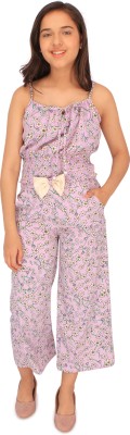 Cutecumber Baby Girls Casual Top Pyjama(Purple)