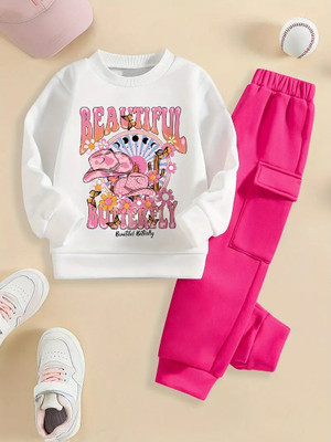 FaFa Girls Disney Princess Party(Festive) T-shirt Pant(pink)