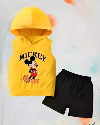 IFA COLLECTION Boys Casual Vest Shorts(Yellow)