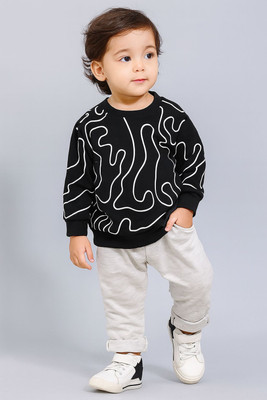 SRP COLLECTION Baby Boys & Baby Girls Party(Festive) Shirt Pant(Black White)
