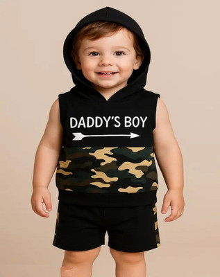 Highlightshop Boys & Girls Casual T-shirt Shorts(Green)