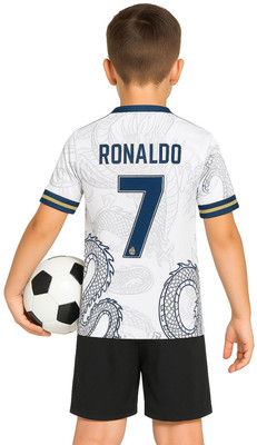 MSV Boys & Girls Casual T-shirt Shorts(White)