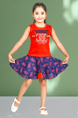 stylelife Baby Girls Casual Top Skirt(Red)