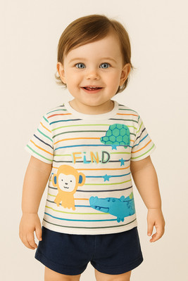 AGRATA FASHION Baby Boys & Baby Girls Casual T-shirt Shorts(Multicolor)