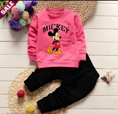 MUSNAHGARMENTS Baby Boys Party(Festive) Sweatshirt Pant(Rani and Black)