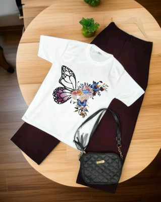 Tarent Hunt Girls Casual Dress T-shirt(FLY WINE)