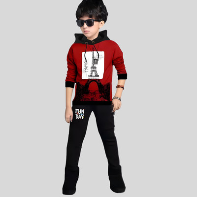 Ticoss Boys Casual T-shirt Track Pants(MRNN)