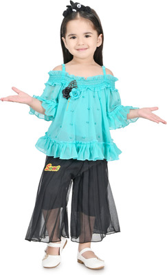 EasyFashion Girls Party(Festive) Top Pant(LIGHT RAMA)