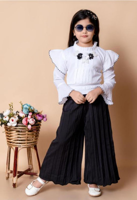 Rk Dresses Girls Party(Festive) Top Pant(Black)