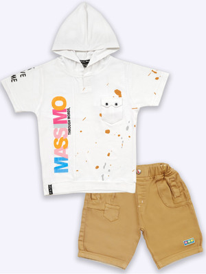 Choo Choo Boys Casual T-shirt Shorts(Khaki)