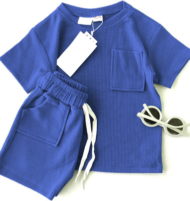 PLUSEBURRY Baby Boys & Baby Girls Party(Festive) T-shirt Shorts(ROYALBLUE)