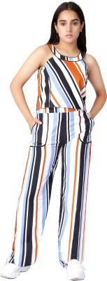 naughty ninos Girls Casual Jumpsuit Pant(Multicolor)