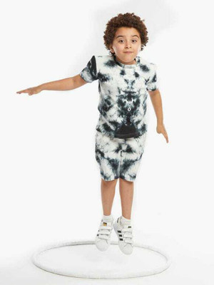 monster Kidz Baby Boys & Baby Girls Party(Festive) T-shirt Shorts(Black)