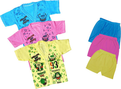 ReshmaaEnter Baby Boys & Baby Girls Casual T-shirt Shorts(E-1-2-4)