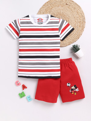 LITTLE FIGHTER Boys Casual T-shirt Shorts(Multi6)