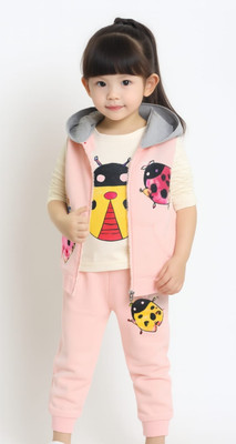 CocksComb Baby Boys & Baby Girls Party(Festive) T-shirt Pant(White, Peach)