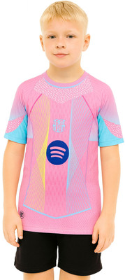 BUGOAT Boys & Girls Casual T-shirt Shorts(Pink)