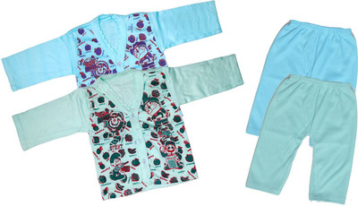 ReshmaaEnter Baby Boys & Baby Girls Casual T-shirt Pyjama(B-1-2)