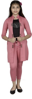 MYKUKI Girls Casual Shrug Trouser(Pink)