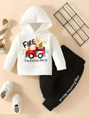 IFA COLLECTION Baby Boys & Baby Girls Casual Sweatshirt Sweatpant(WHITE)