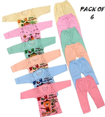 SHINING4 Baby Boys & Baby Girls Casual T-shirt Shorts(MULTICOLORS)