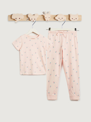 JUNIORS by Babyshop Girls Casual T-shirt Pyjama(Pink)