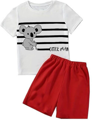 Show In Style Baby Girls Casual T-shirt Trouser(White)