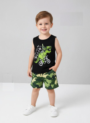 Cutevibe Baby Boys & Baby Girls Party(Festive) Vest Shorts(BLACK)