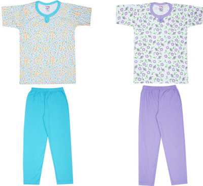 BARATHIDEVI TEX Girls Casual Top Pant(COMBO4)