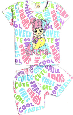 PSFLY Girls Casual Top Shorts(muilt color)