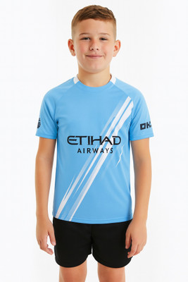 DOSTITCH Boys & Girls Casual T-shirt Shorts(Blue)