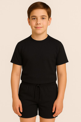 KILLER Boys Casual Shorts T-shirt(Black)