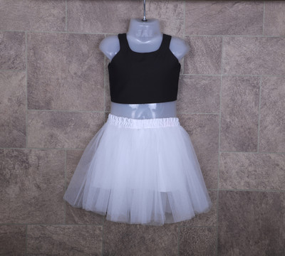 Anneca Baby Girls Barbie Party(Festive) Top Skirt(Black, White)