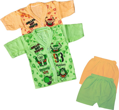 ReshmaaEnter Baby Boys & Baby Girls Casual T-shirt Shorts(E-3-6)