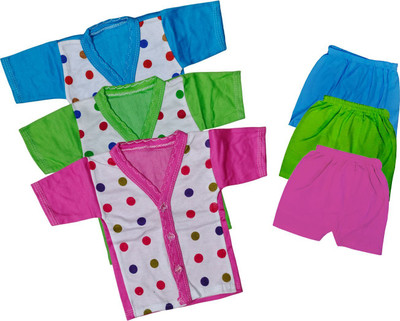 ReshmaaEnter Baby Boys & Baby Girls Casual T-shirt Pyjama(C-1-4-5)