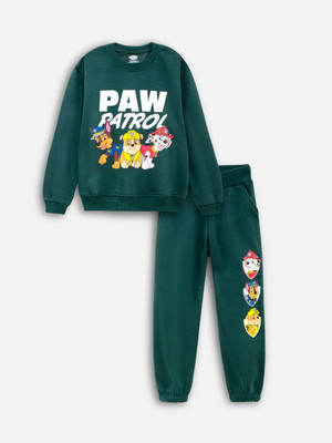 Nap Chief Boys & Girls Casual Sweatshirt Track Pants(Green)